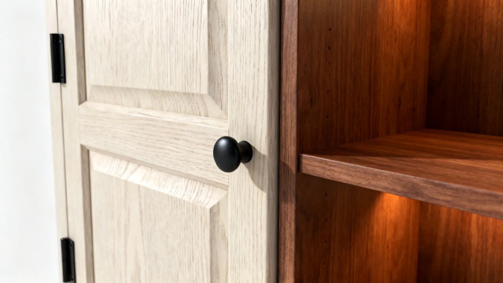 Warm Wood Accents with Light Control