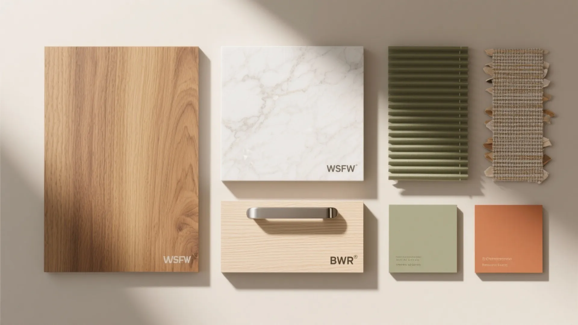 Warm wood touches with easy-care finishes