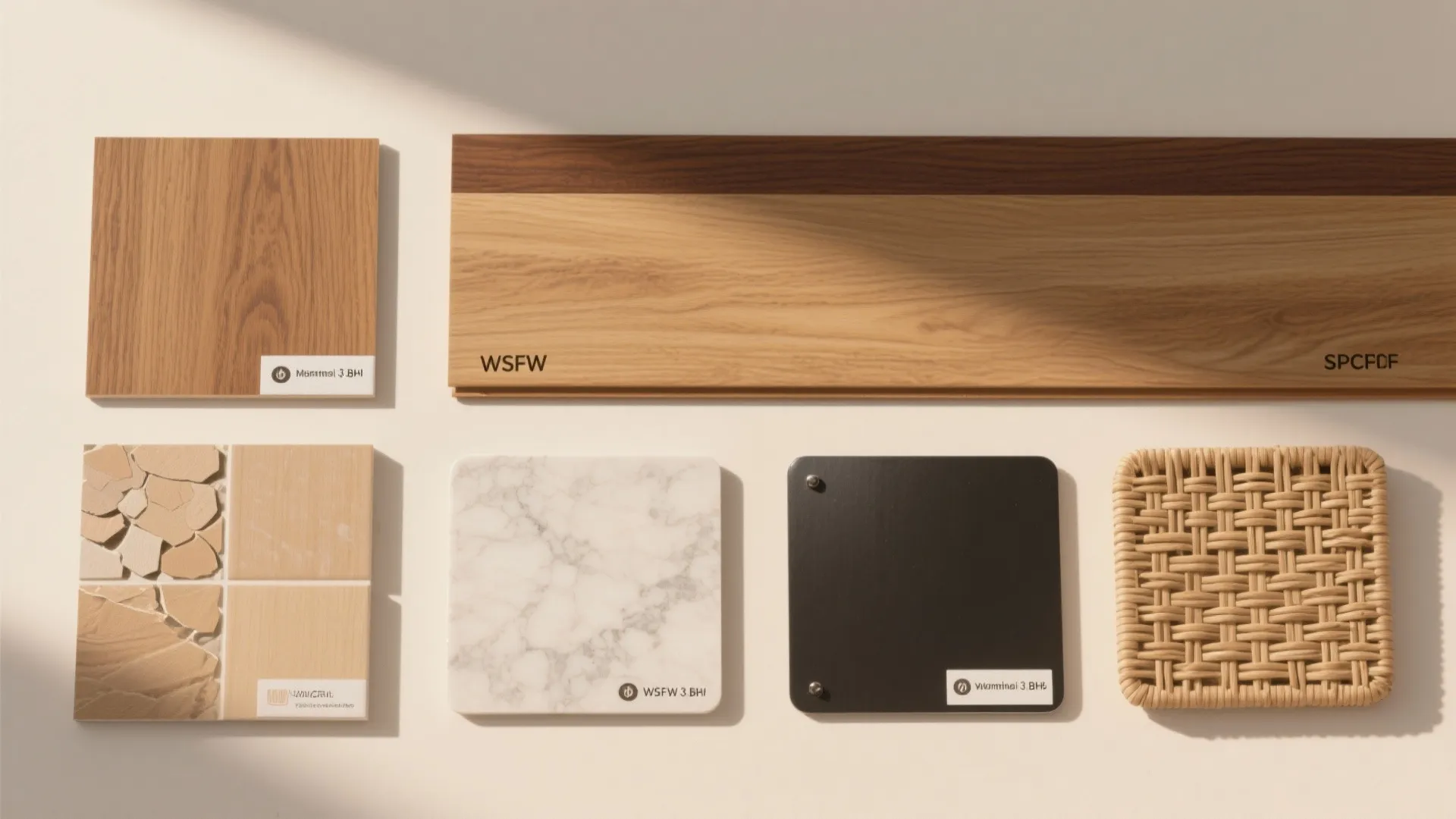 Warm wood accents, cool materials where it matters