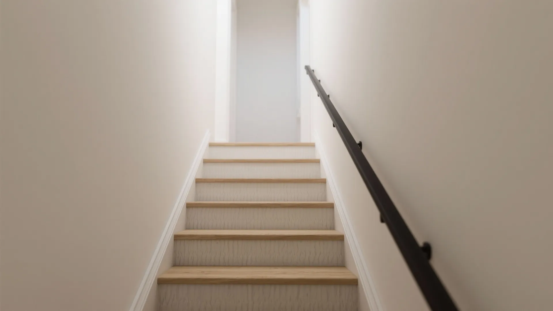 Warm Wood Treads with Textured Nosing