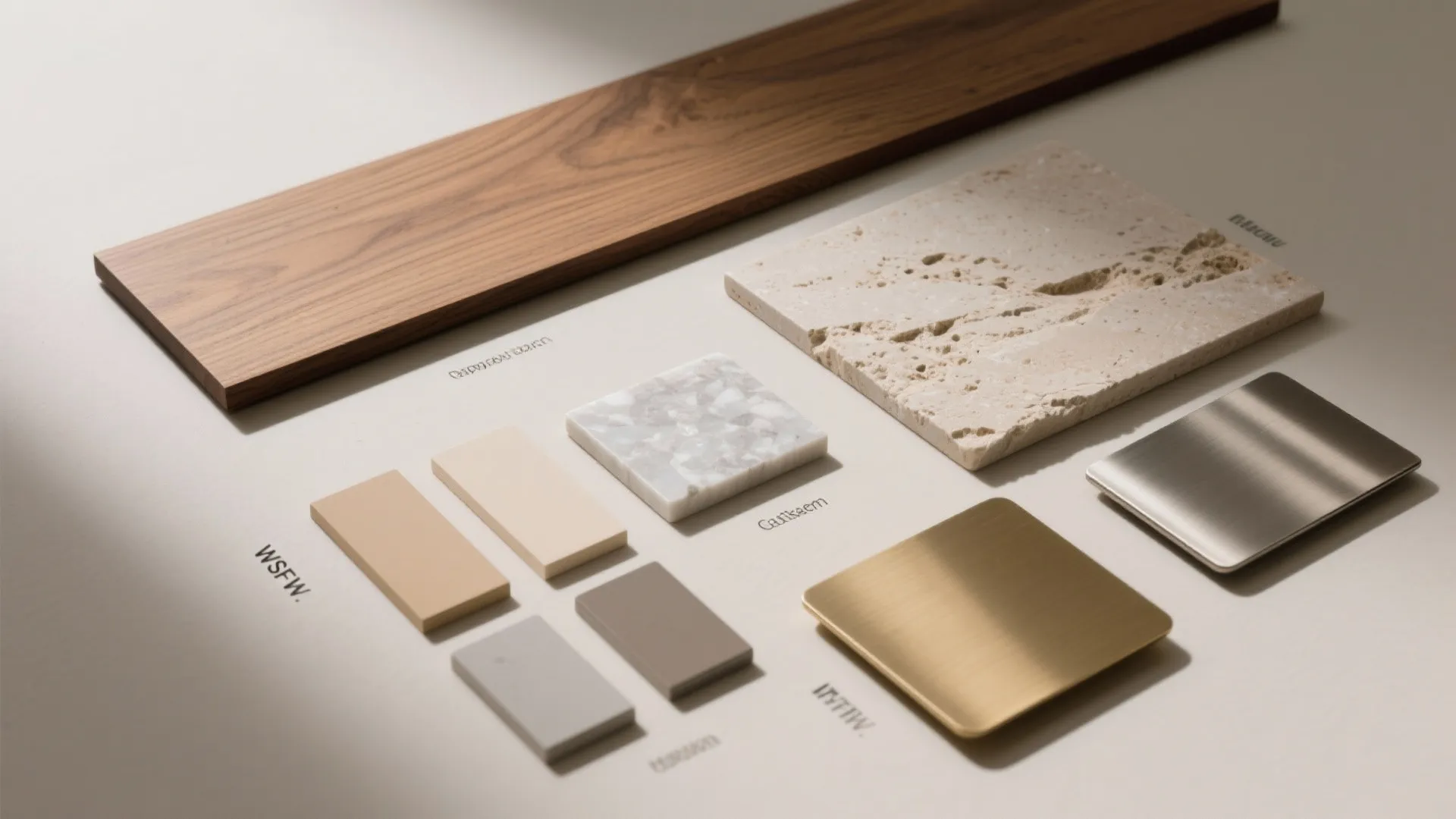 Material Palette: Warm Woods, Stone Accents, and Soft Metals