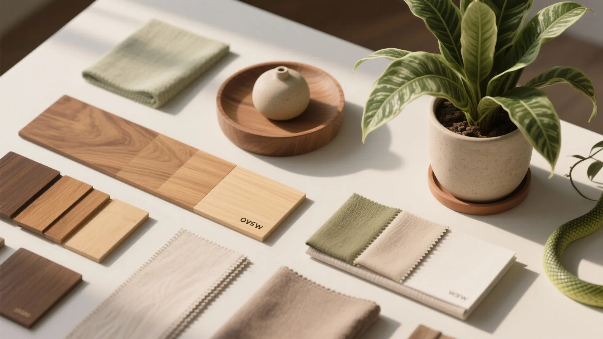 Warm wood and biophilic touches to reduce stress