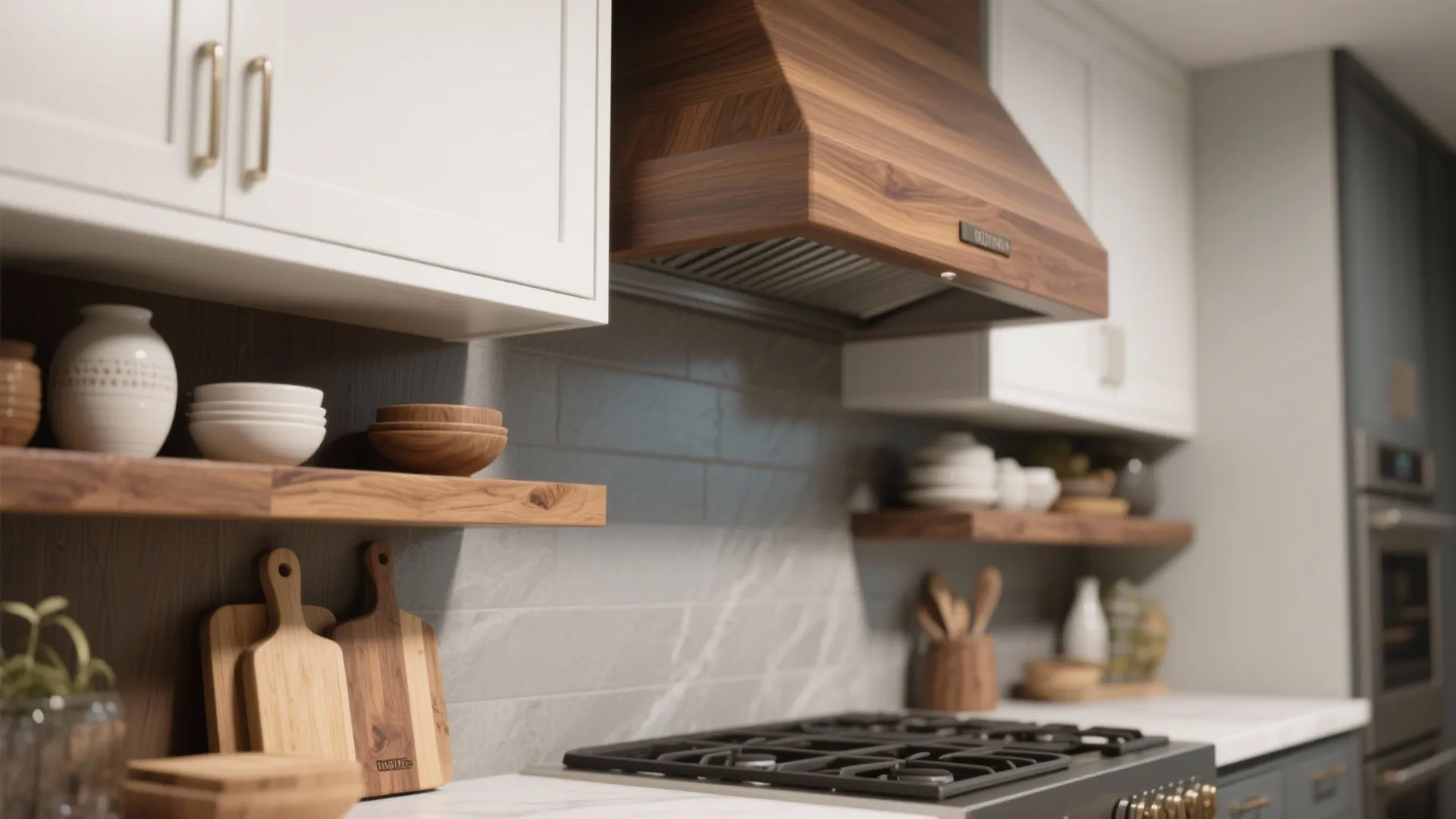 2. Mix warm wood accents to avoid cold sterility