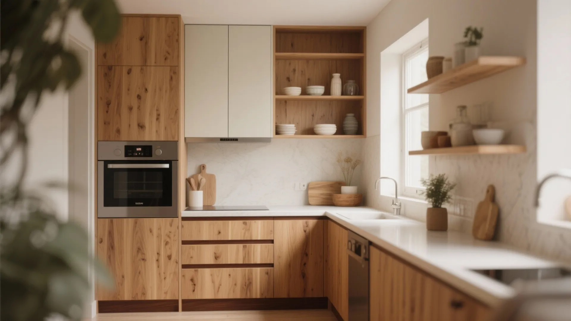 Warm Wood Elements for Comfort