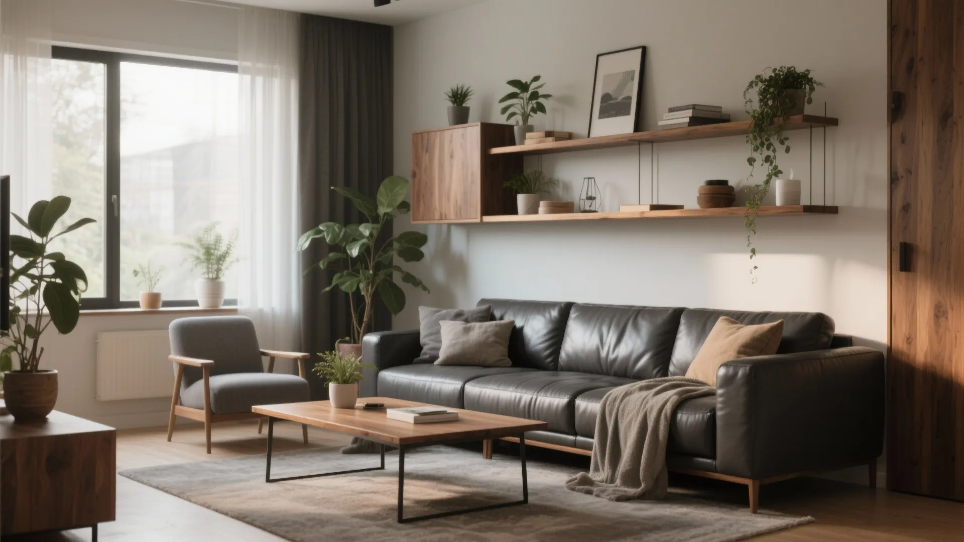 2. Warm Wooden Elements