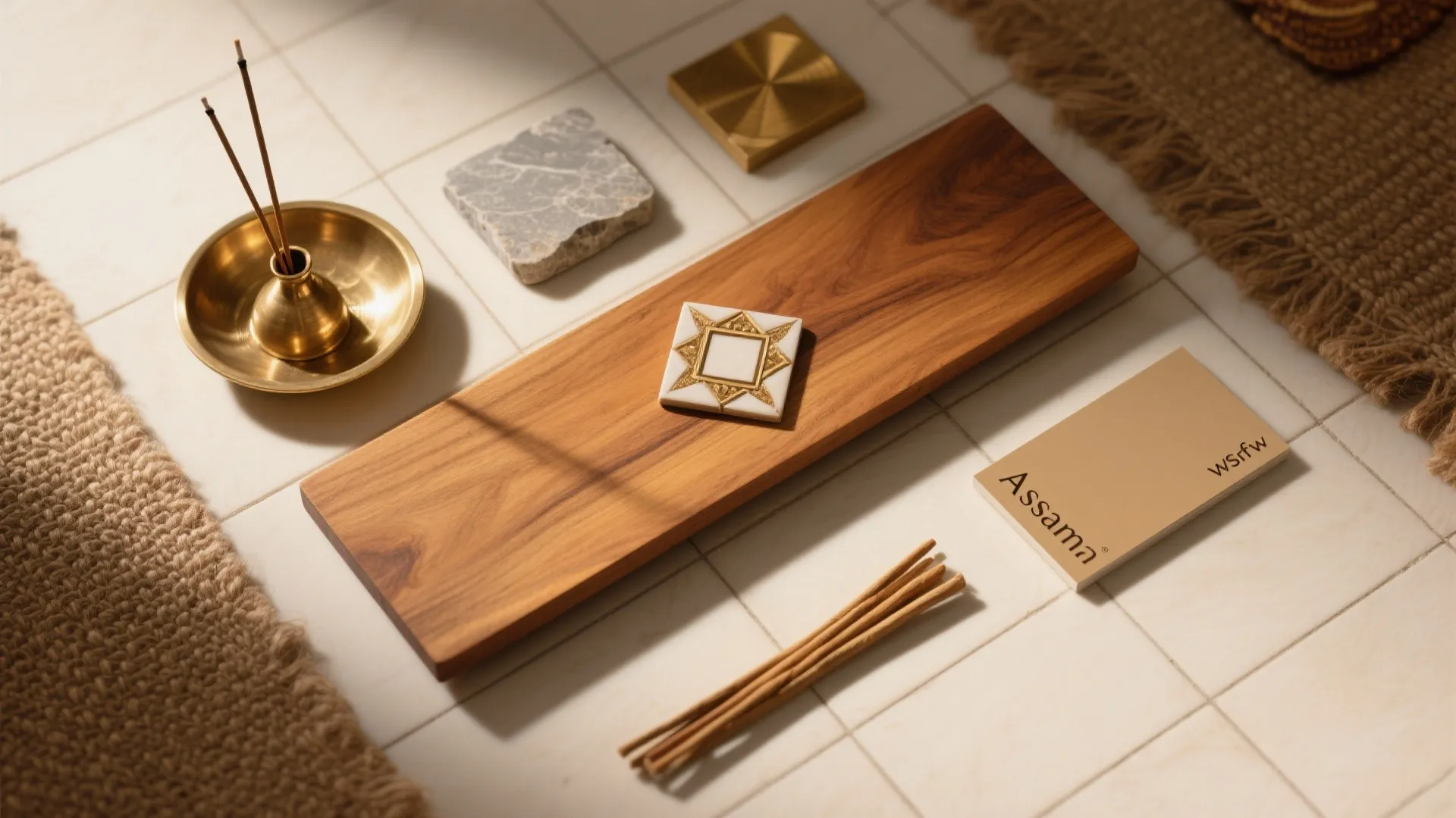 Warm wood steps with hidden storage