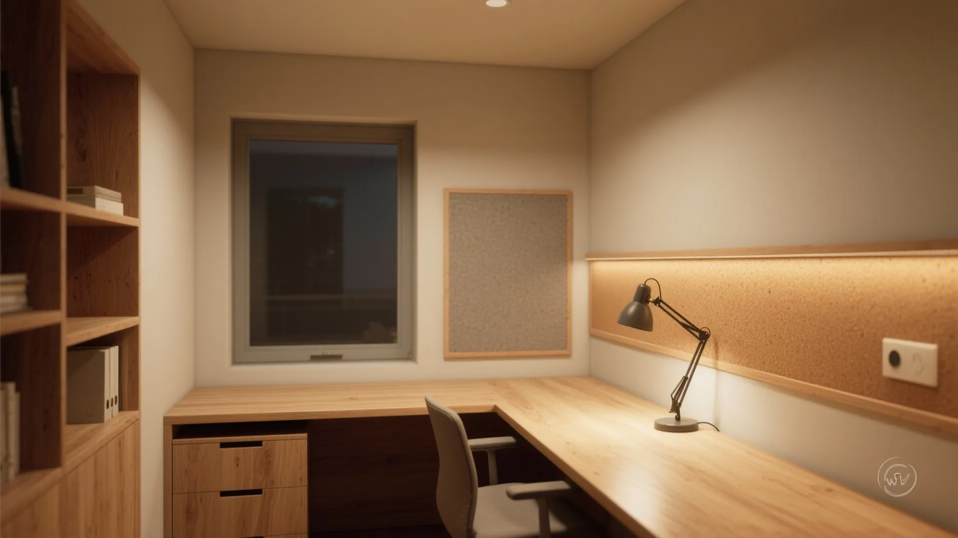 Warm wood accents for a calmer mindset