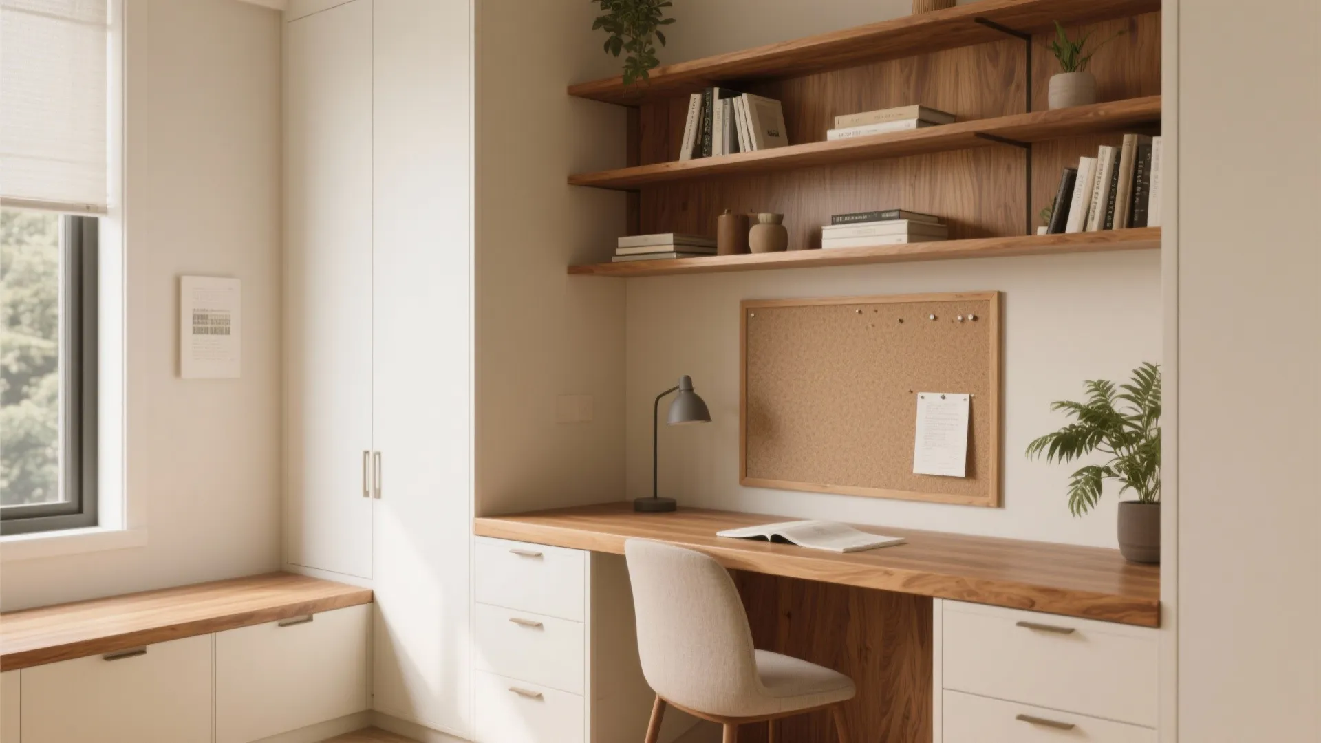 Warm Wood Elements for Calm Focus