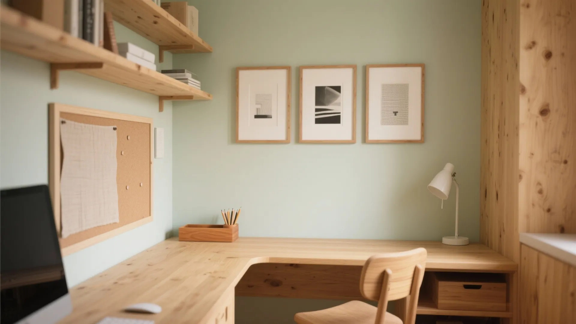 Warm Wood Accents and Personal Touches Without Clutter