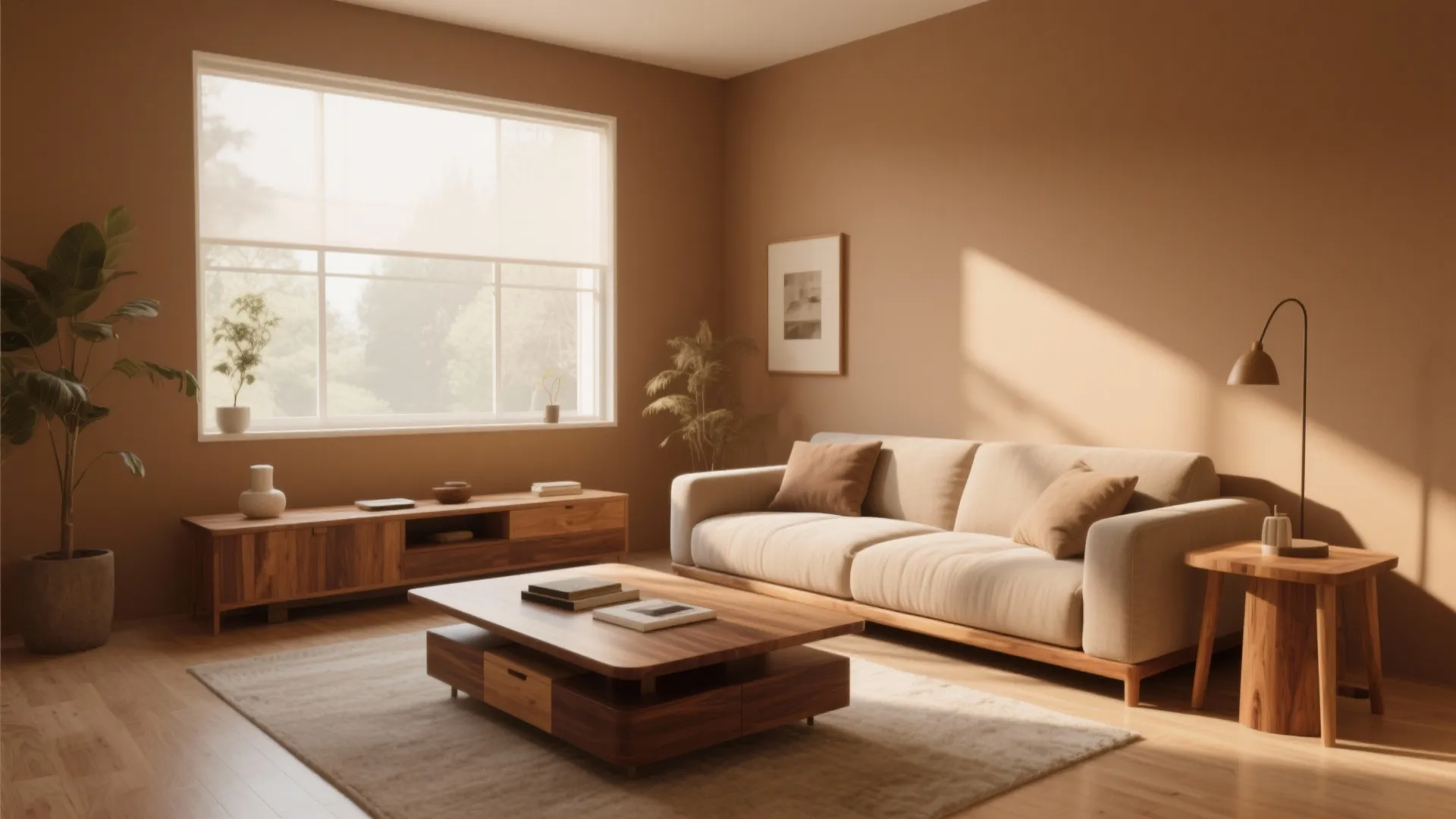 2. Warm Wood Accents