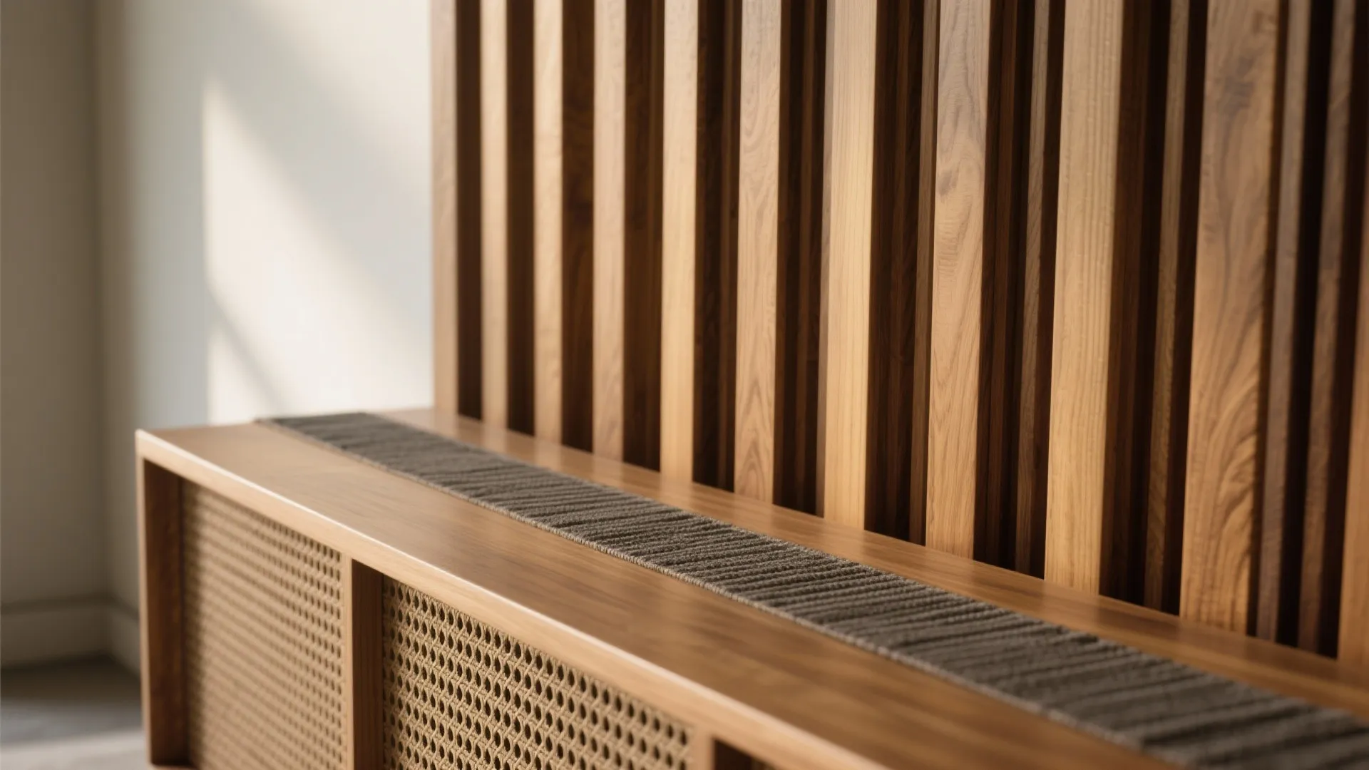 Warm Wood and Texture for Comfort