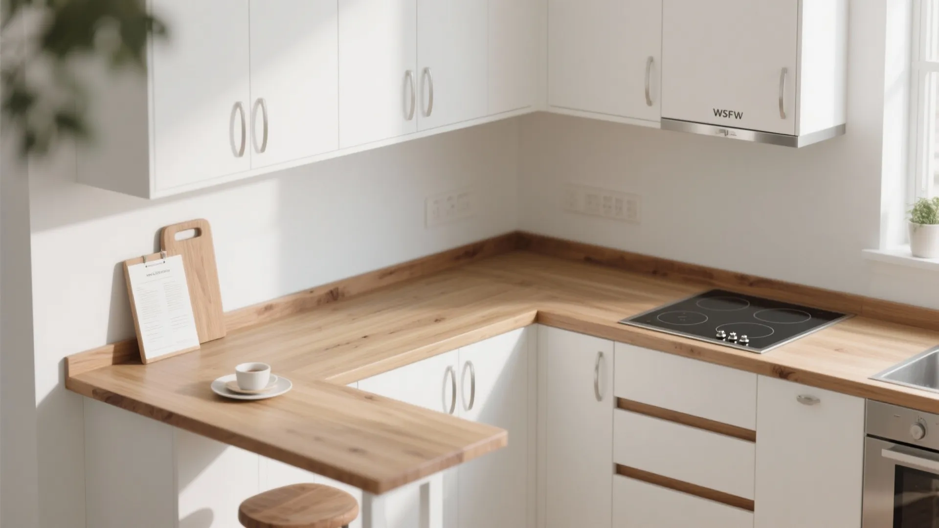 Warm wood elements for tactile comfort