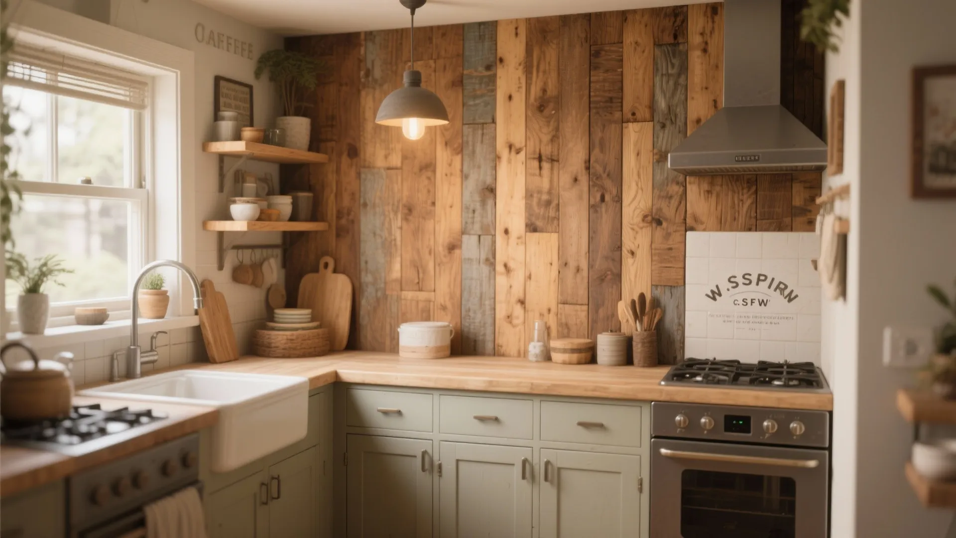 Warm Wood Wall Paneling