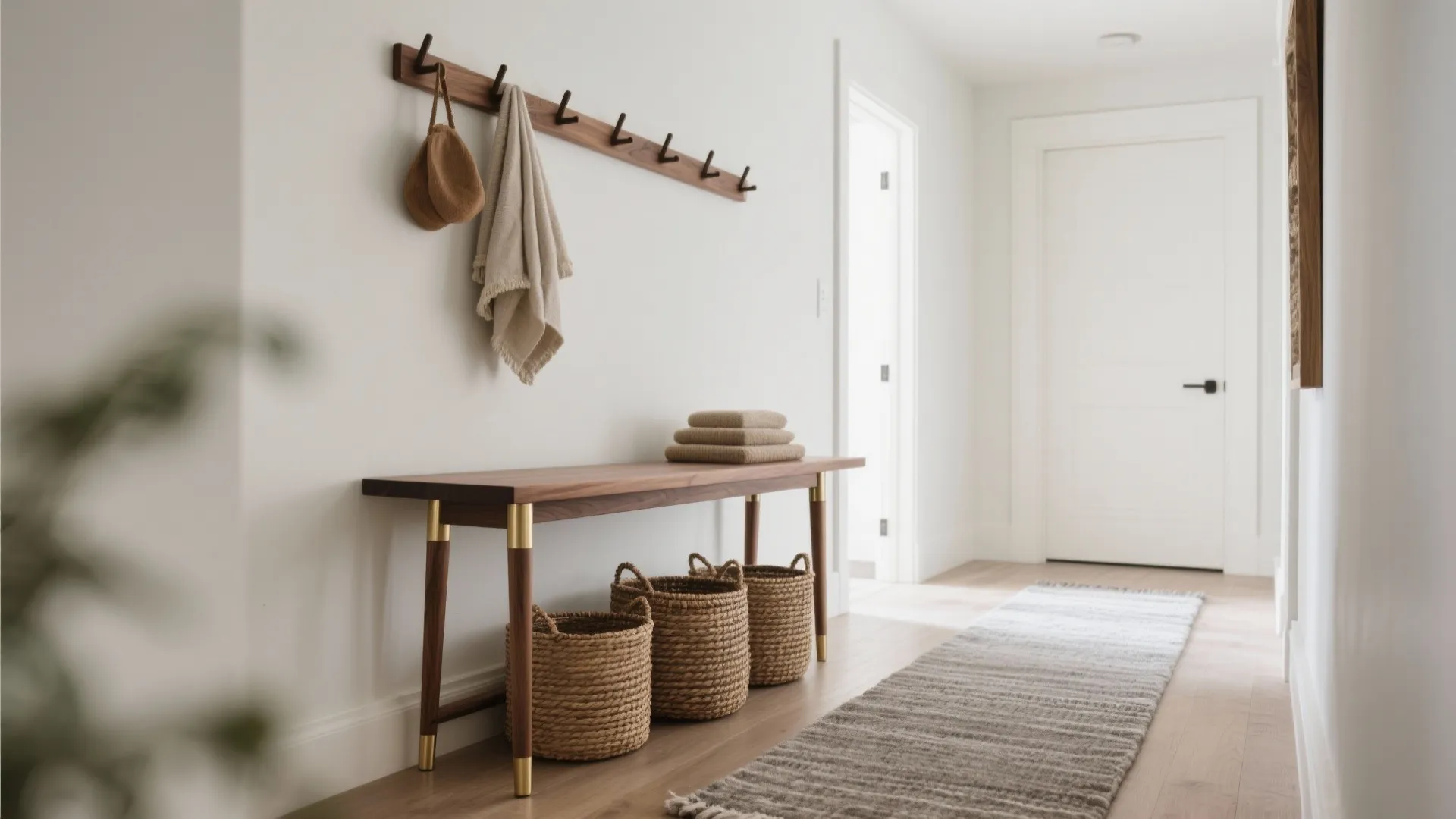 Warm Wood and Texture for a Calm Welcome