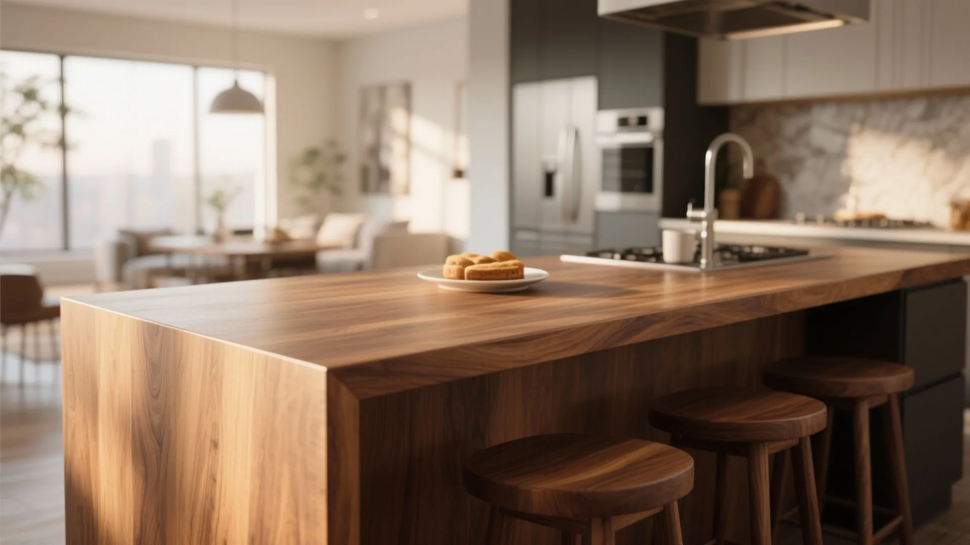 4. Warm Wooden Accents