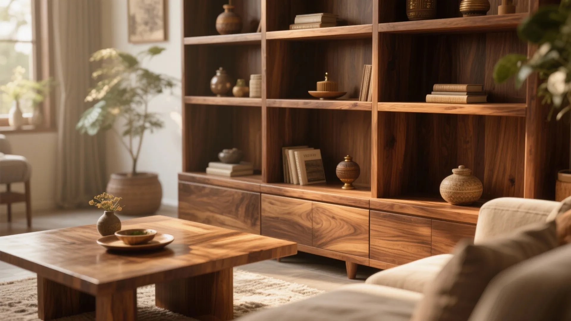 Warm Wooden Accents