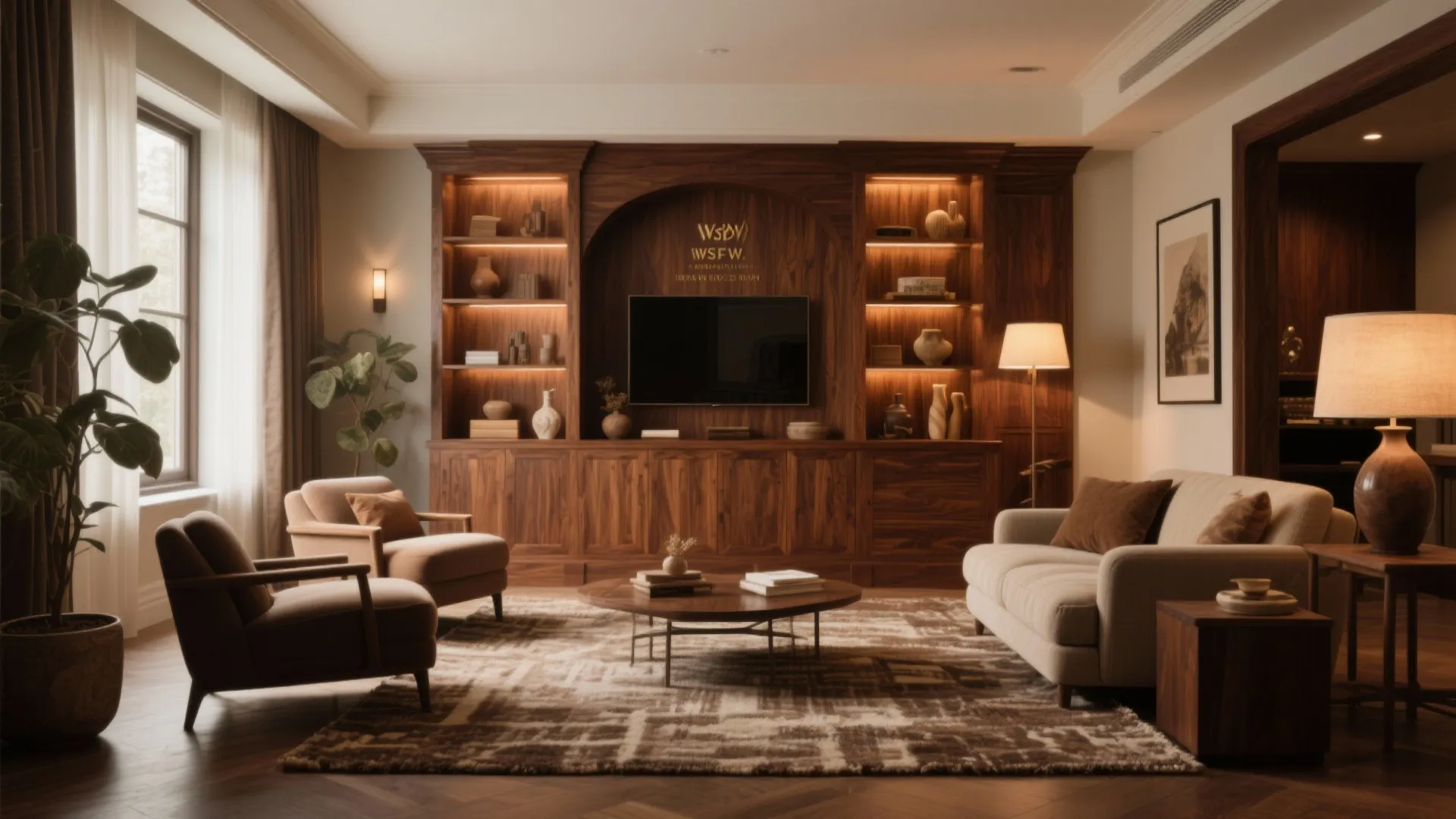 Warm Wooden Showcase for Cozy Vibes