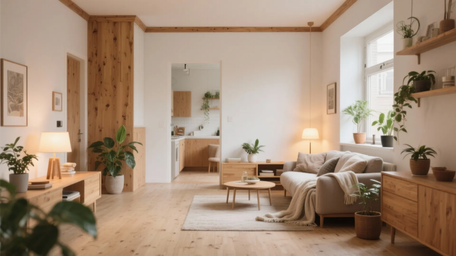 2) Pair with warm woods for instant hygge