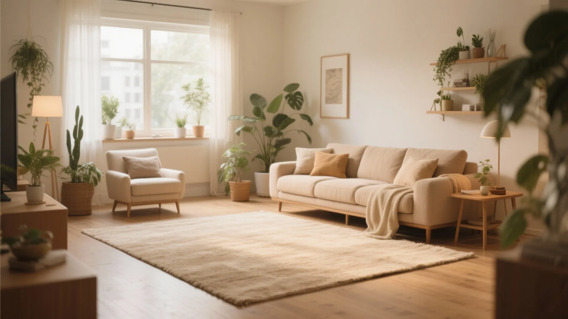 5. Using a Rug to Create Warm Zones