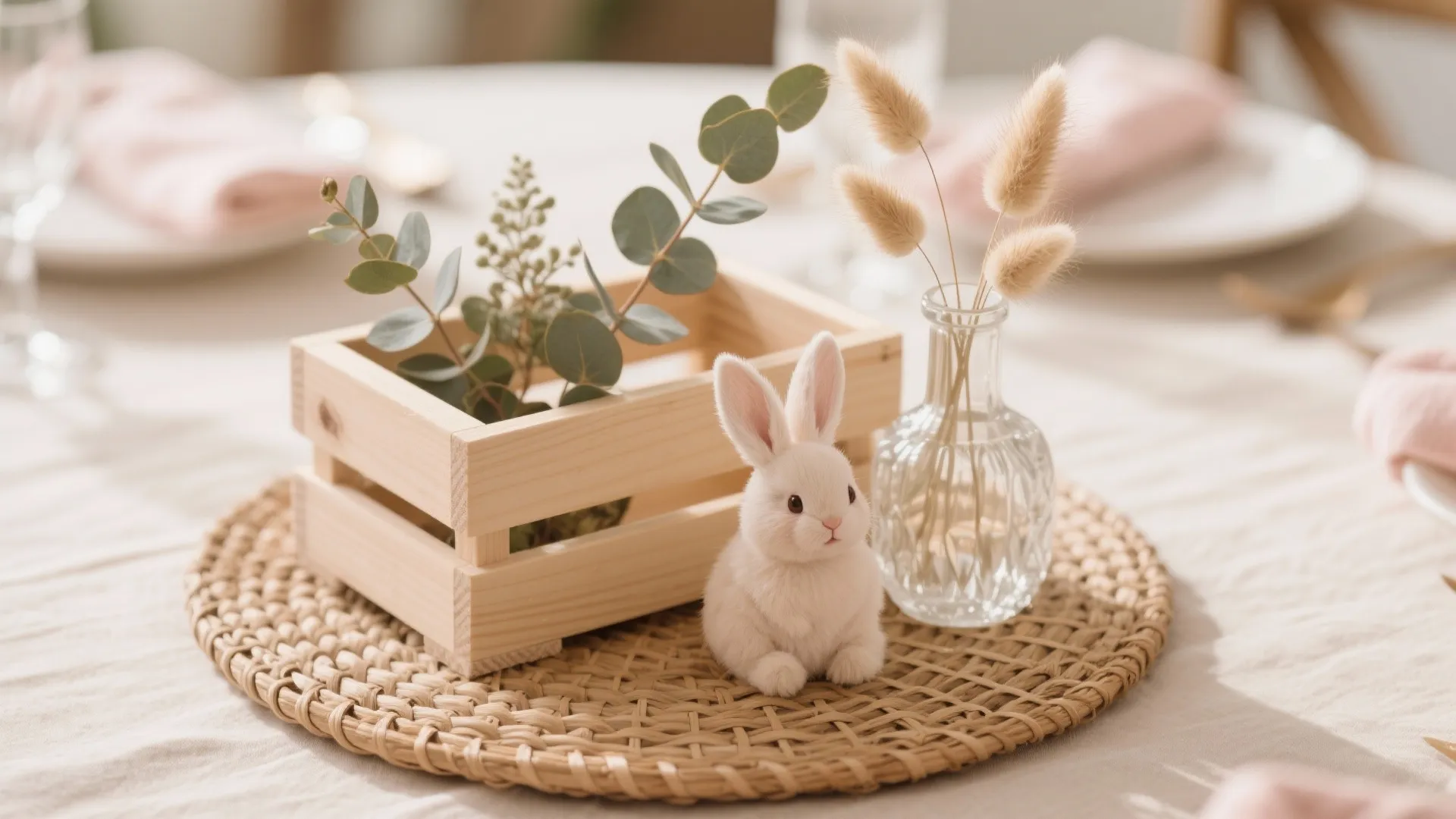 Natural Warmth: Wood, Rattan, and Dried Botanicals