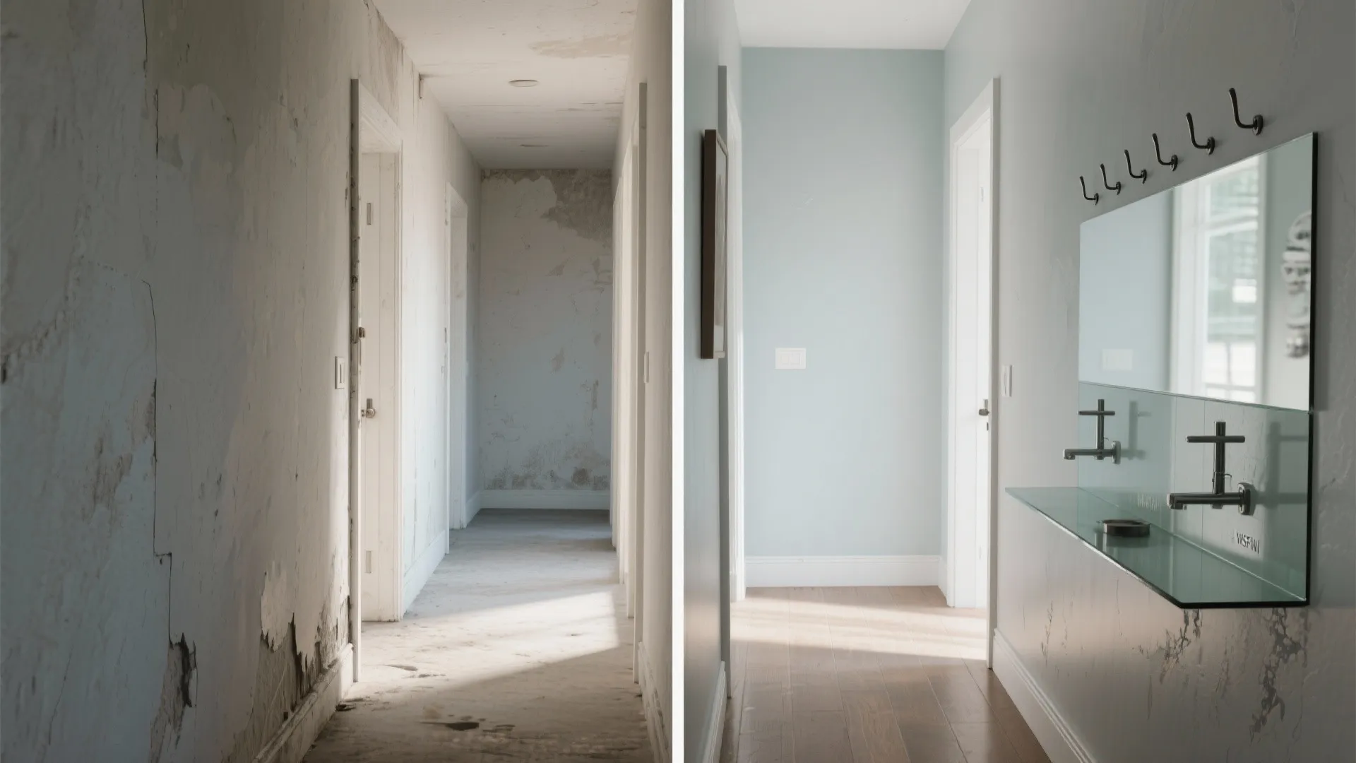 Durable, washable surfaces and a glass splash-back