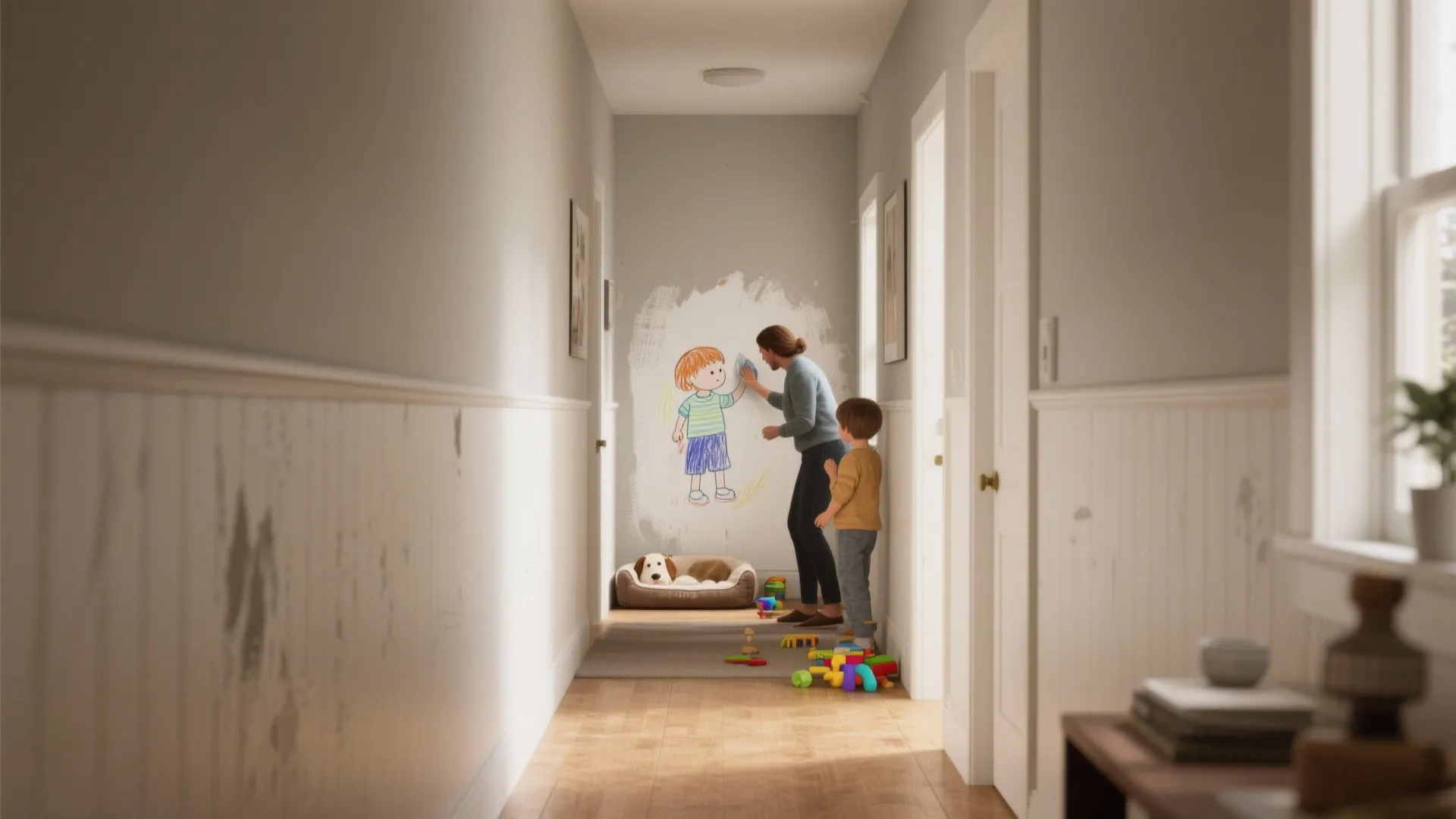 5. Consider washable finishes for active homes