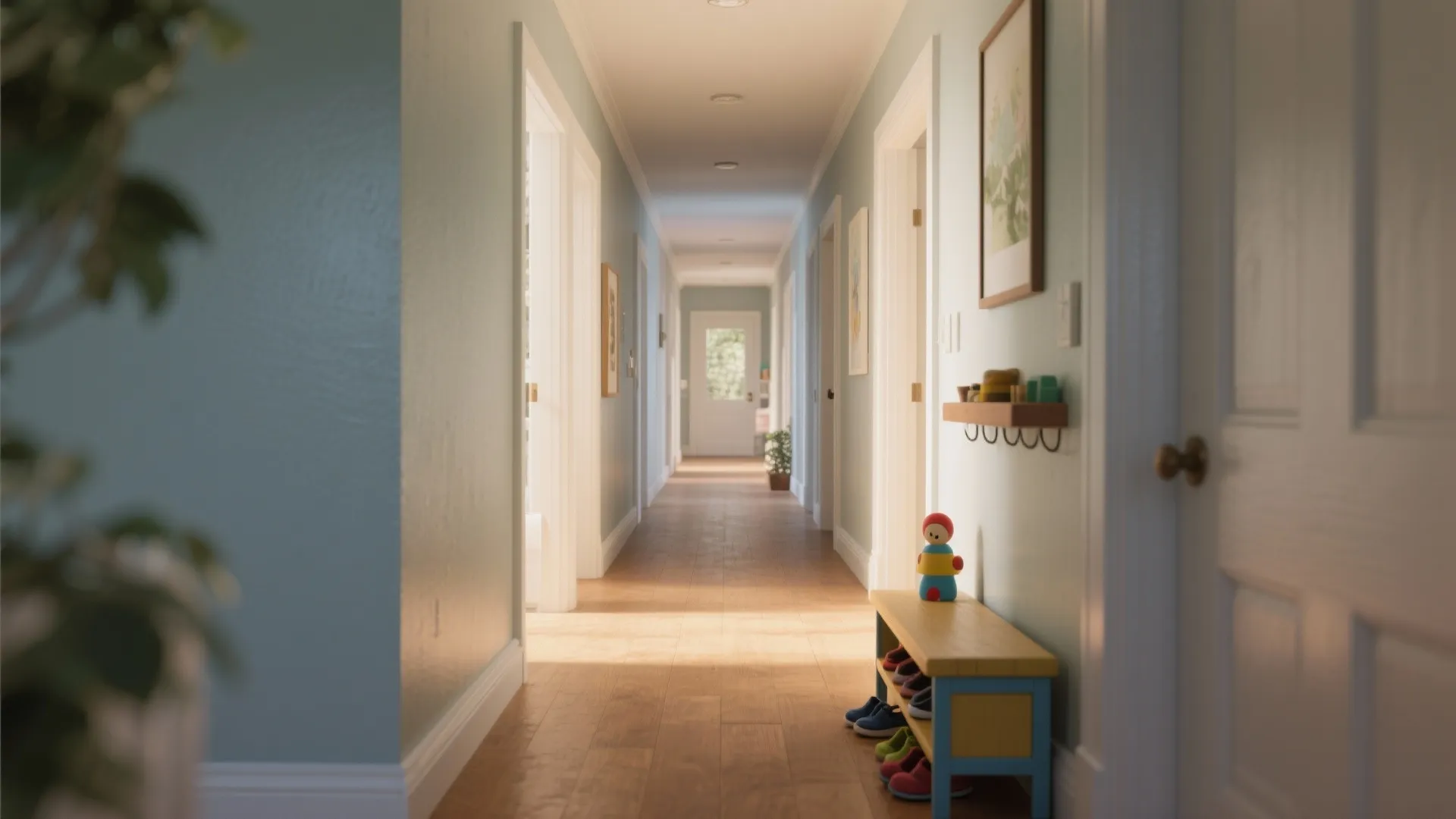 2. Use washable, mid-sheen paint in traffic zones