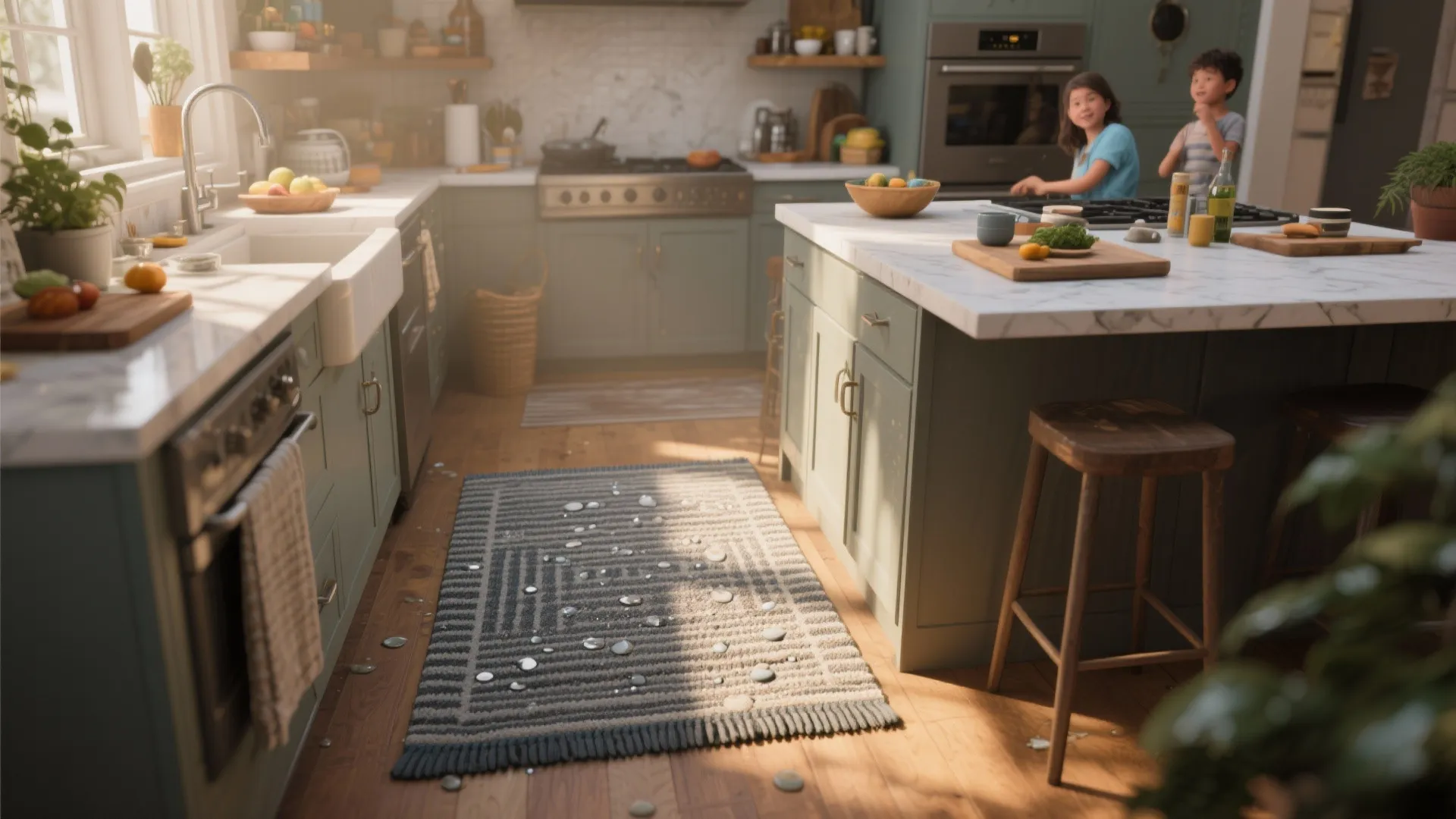 2. Washable indoor-outdoor rugs for high-traffic zones