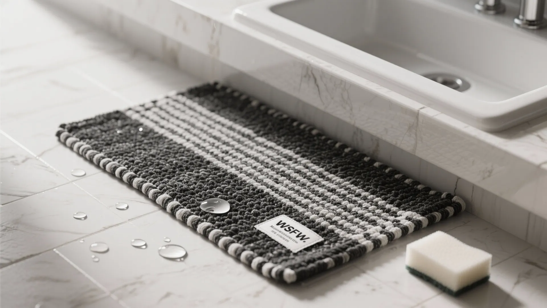 4. Choose washable rugs for the prep zone