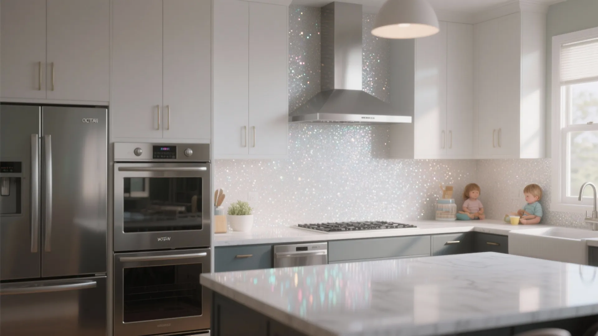 4. Washable Sparkle for High-Use Rooms