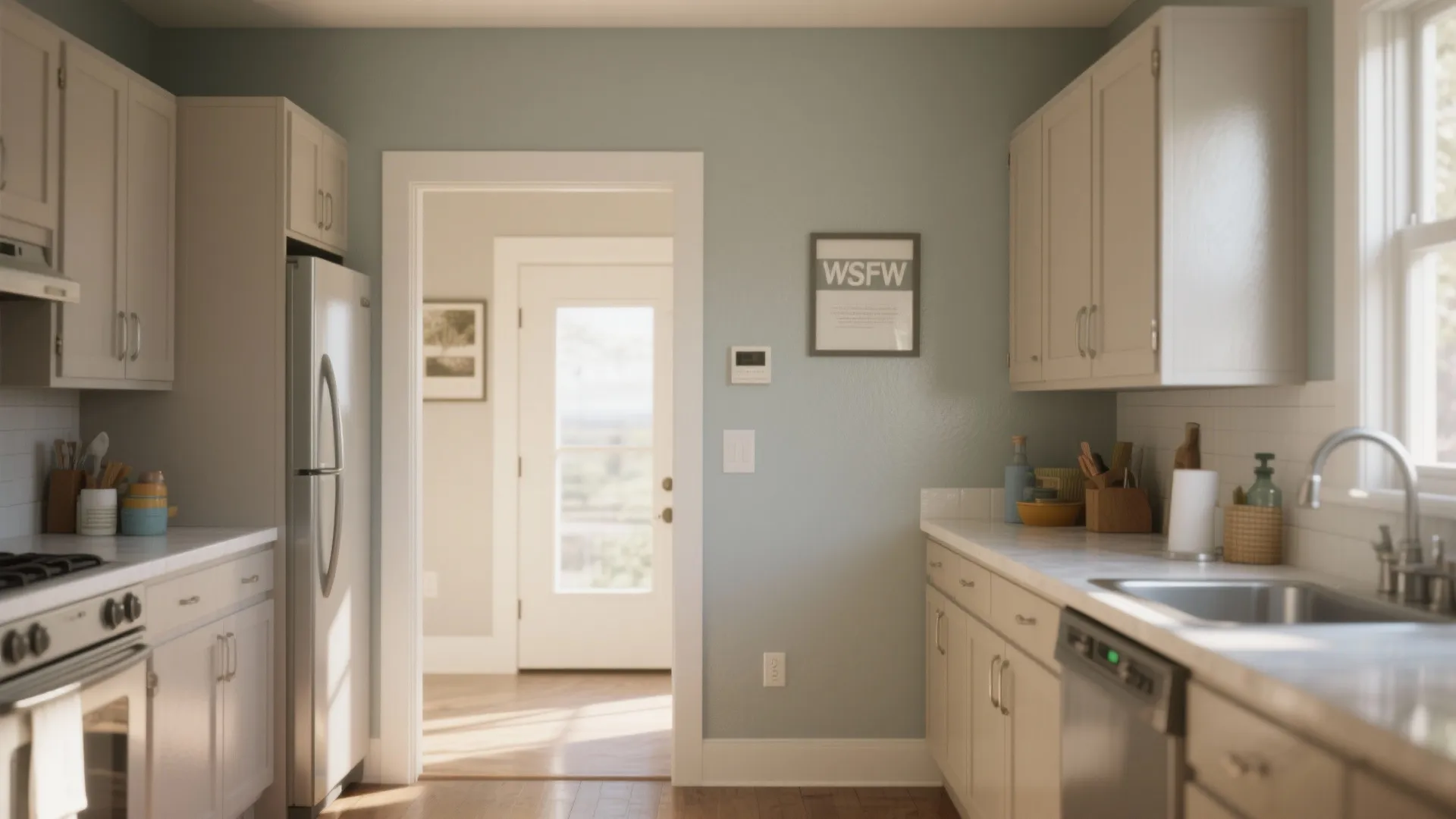 3. Durable washable plastic paint for busy zones