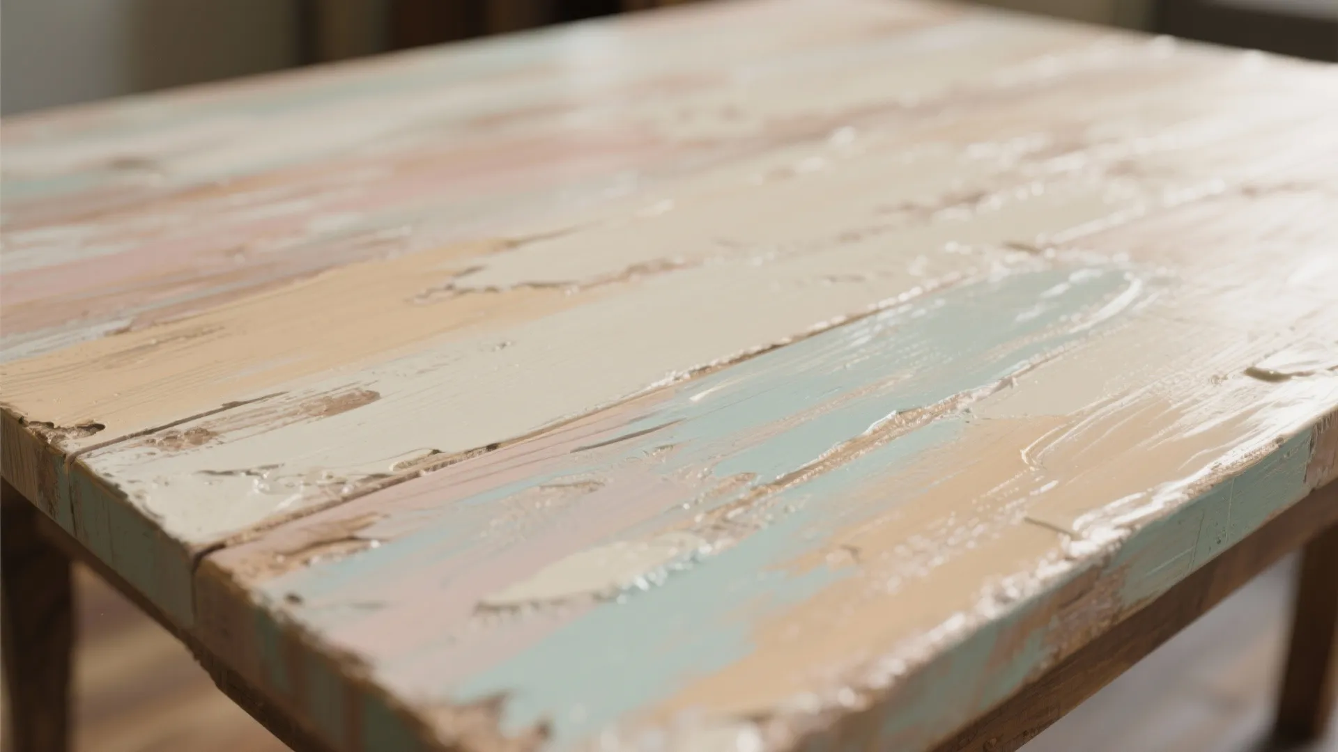 4. Color-Washed or Stained Paint Effects