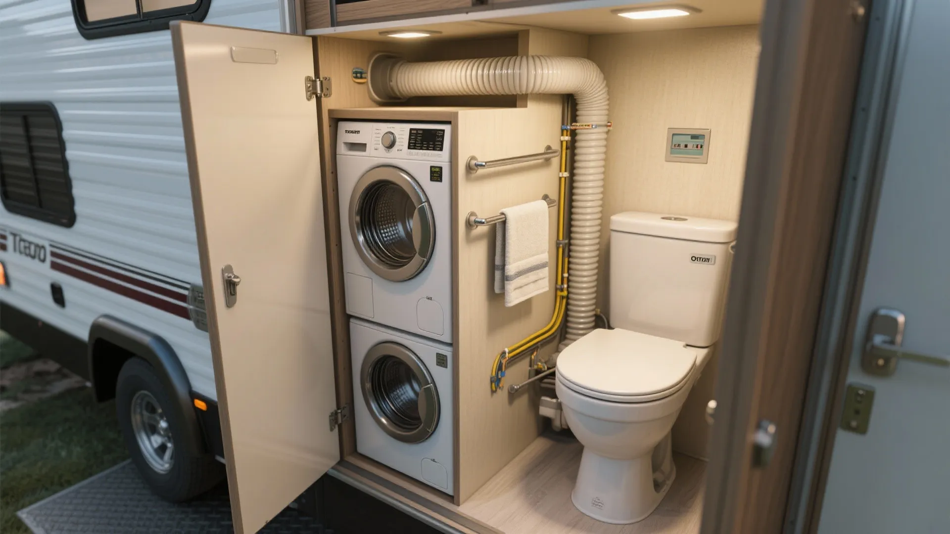 4. Combined Washer-Dryer Nook