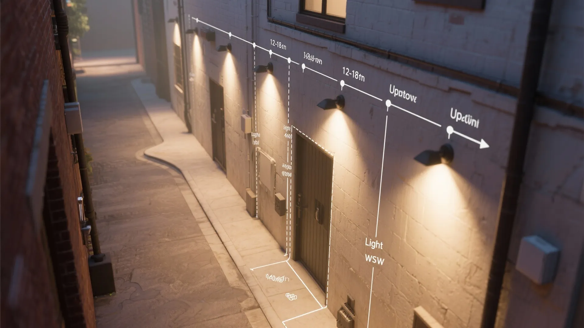 Indirect up-and-down wall washers