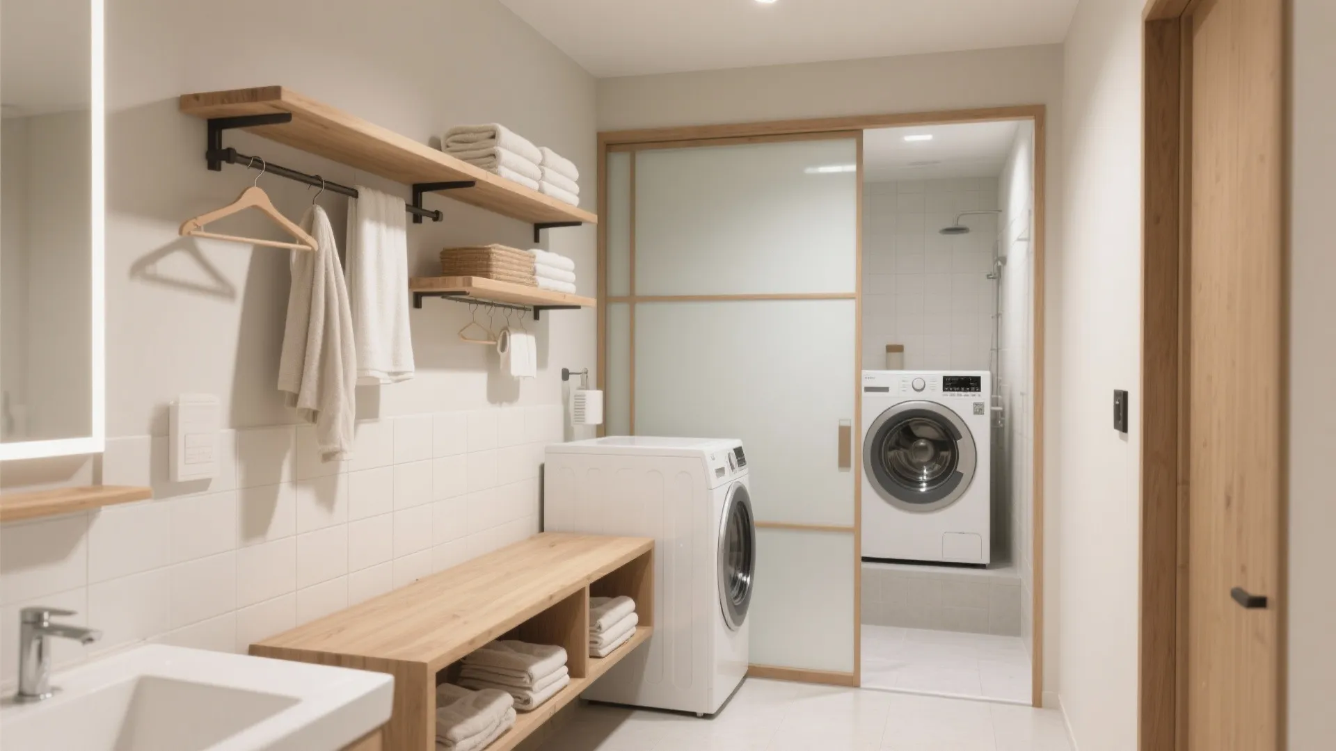 Tips 5: 水回りは“干す・しまう”を同一動線にまとめる（日本都市の家事改善）