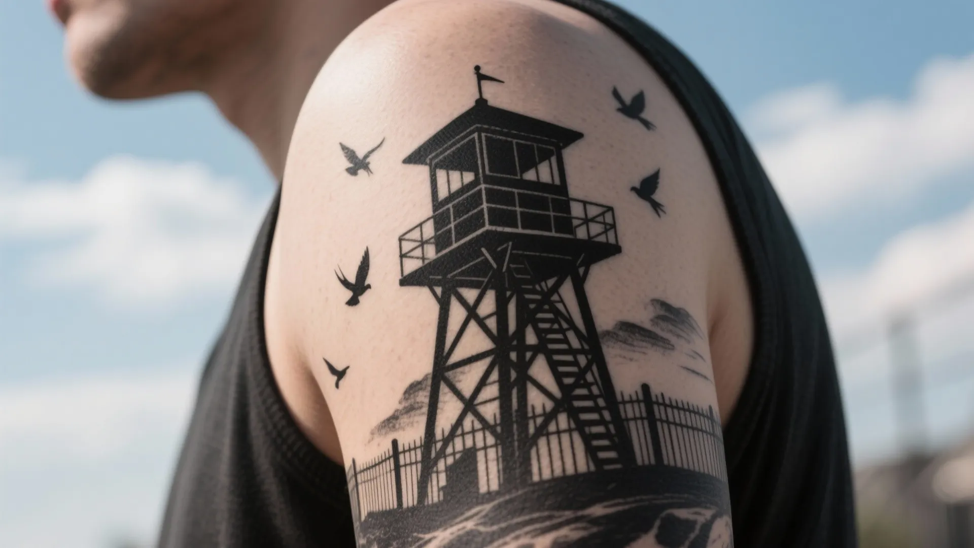 2. Watchtower Silhouette