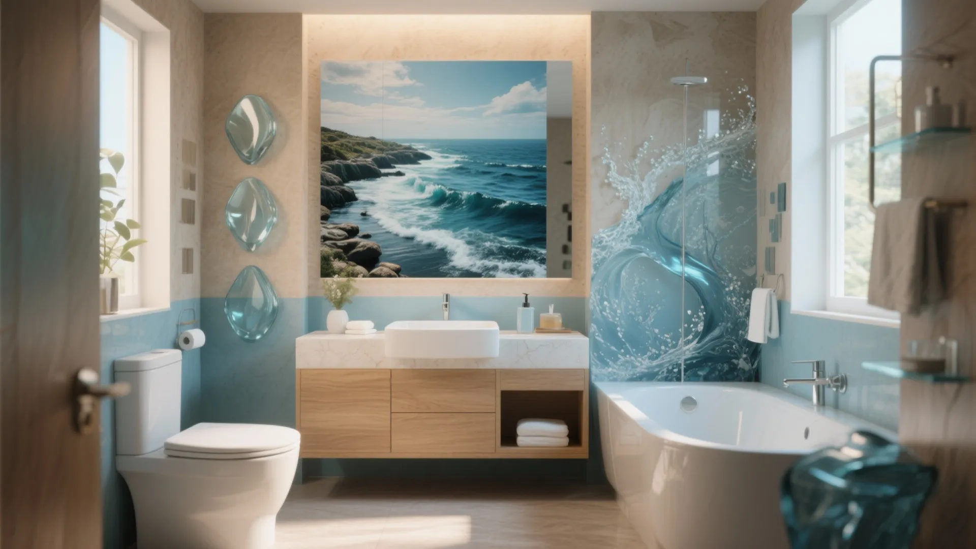 9. Water-Inspired Decor