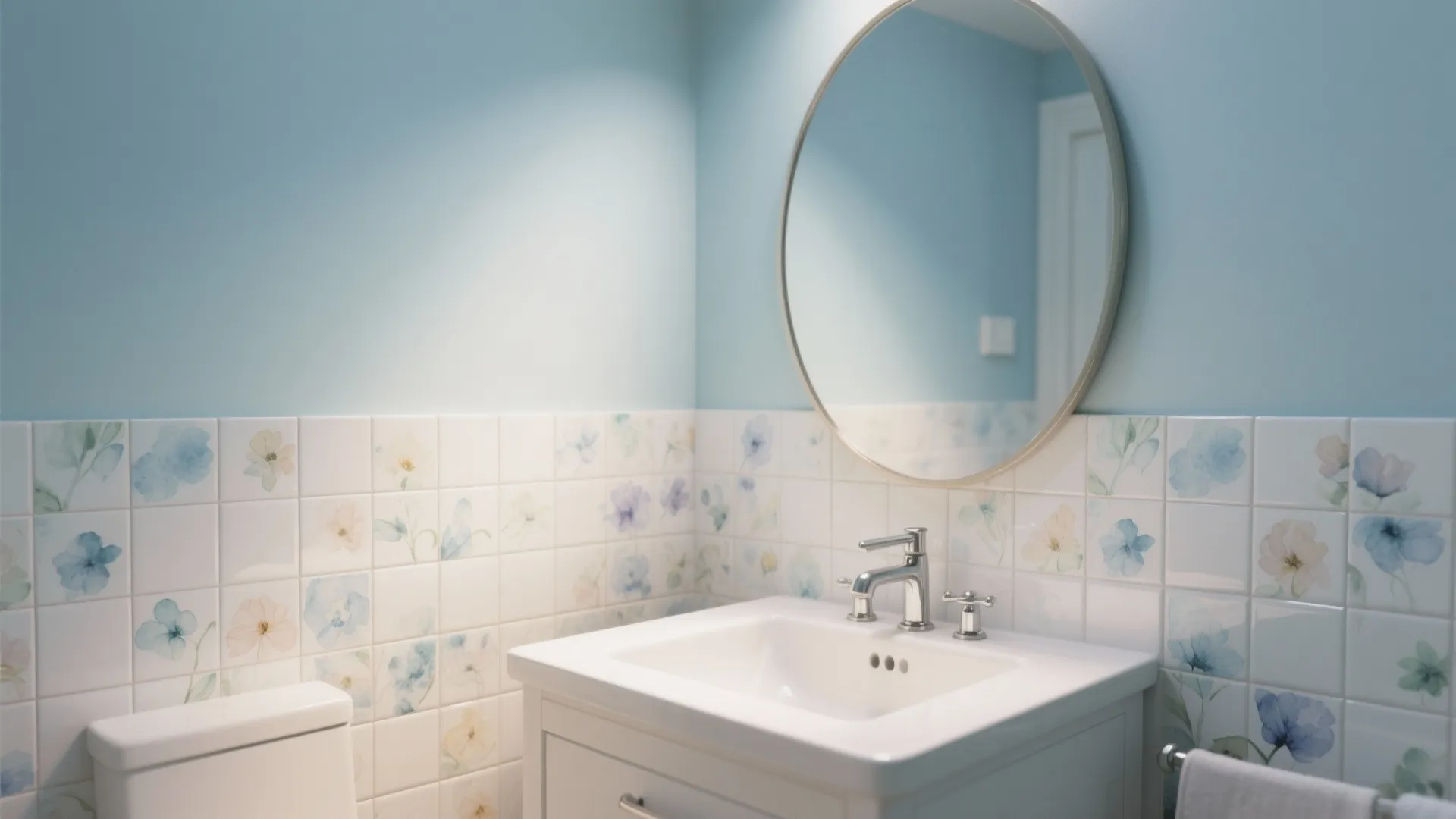 Pastel Watercolor Bloom Tiles