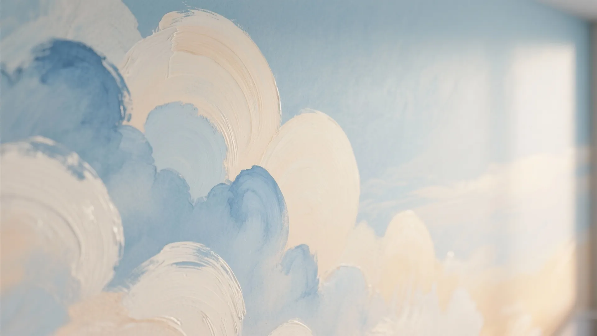 1. Soft watercolor clouds