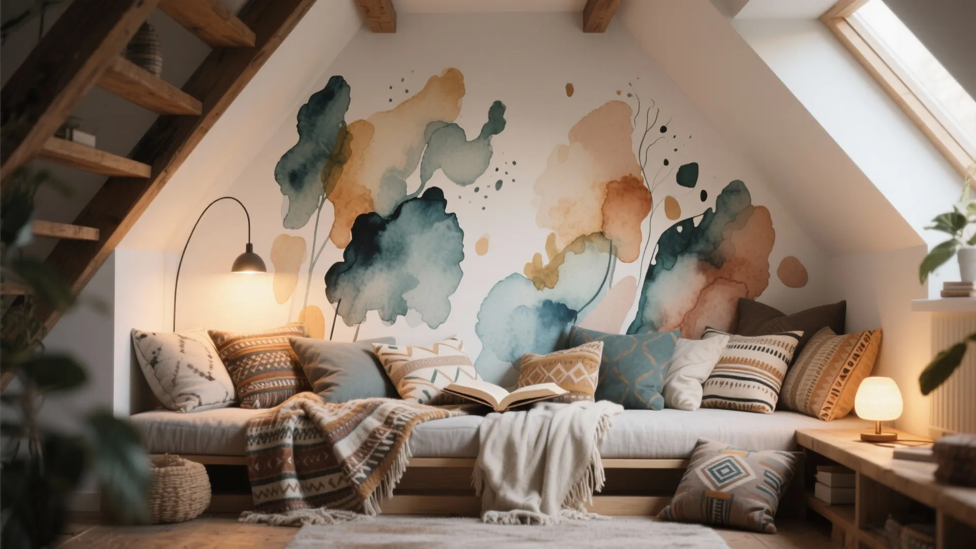 Abstract Watercolor Murals