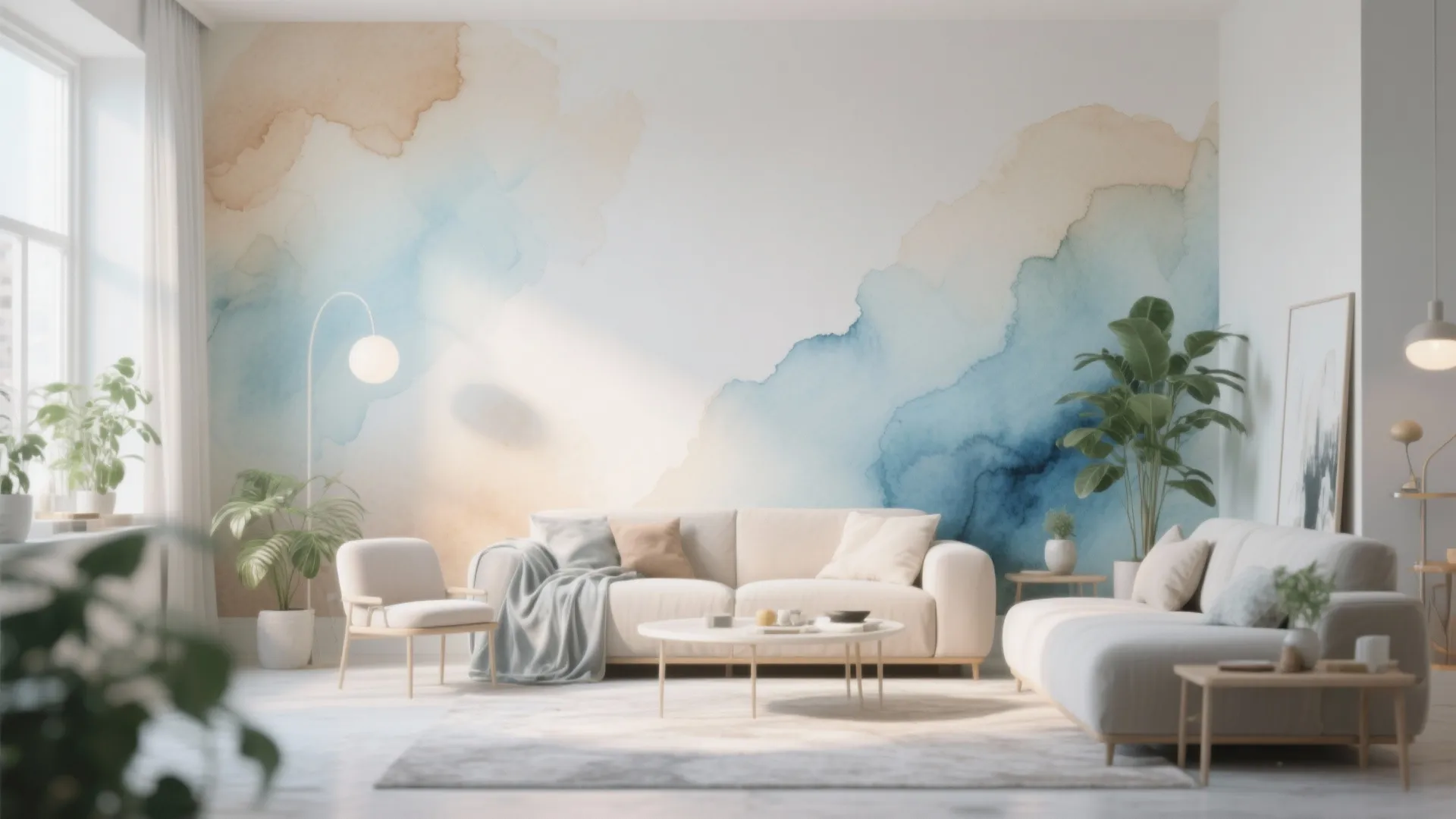 3. Delicate Watercolor Wash