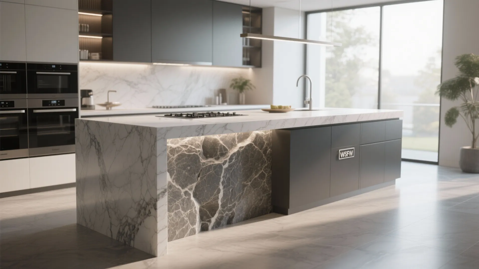 5. Waterfall Countertop Extension