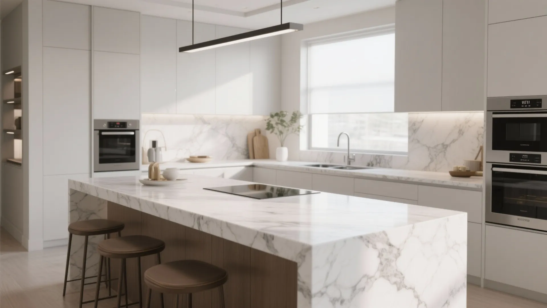 4. Waterfall Countertop Edge