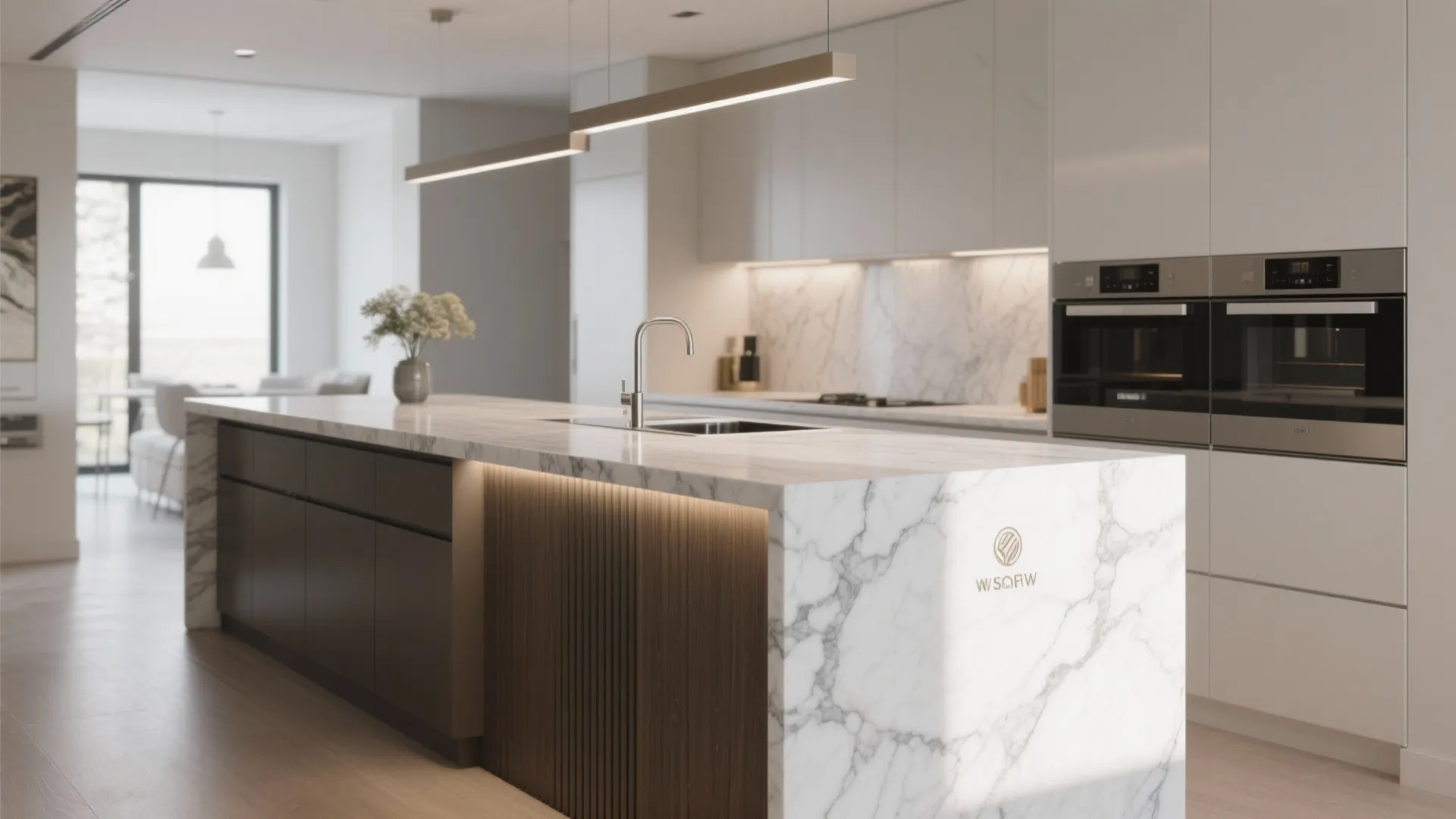 10. Waterfall Countertop Extension