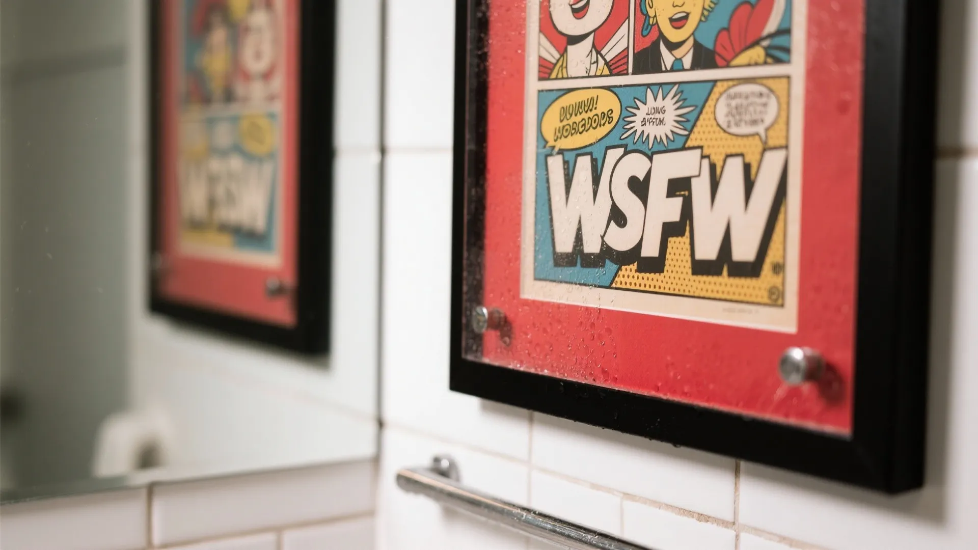Comic Panels as Waterproof Wall Art
