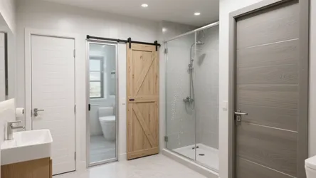 5 Waterproof Bathroom Door Design Ideas