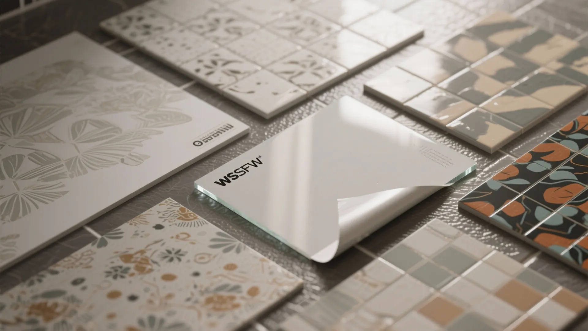 5. Waterproof Wallpaper or Resin Panels