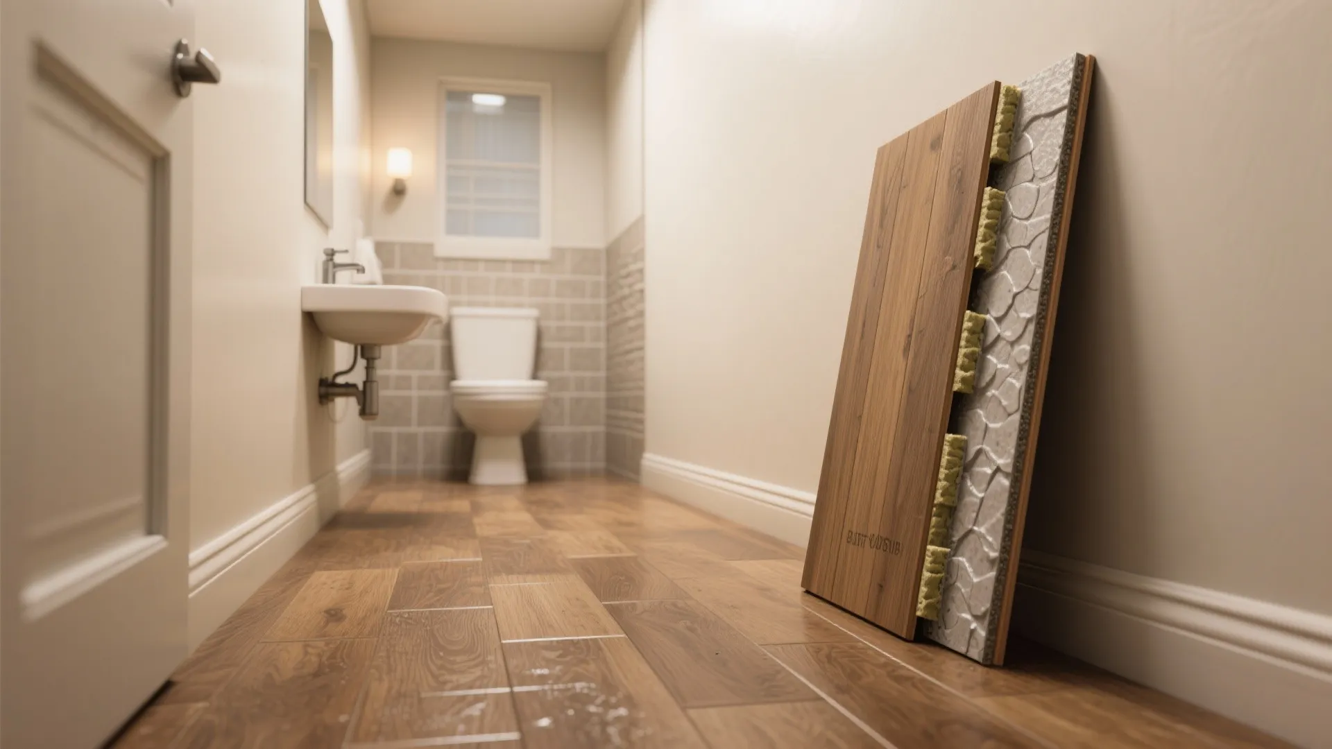 4. Vinyl planks with waterproof core