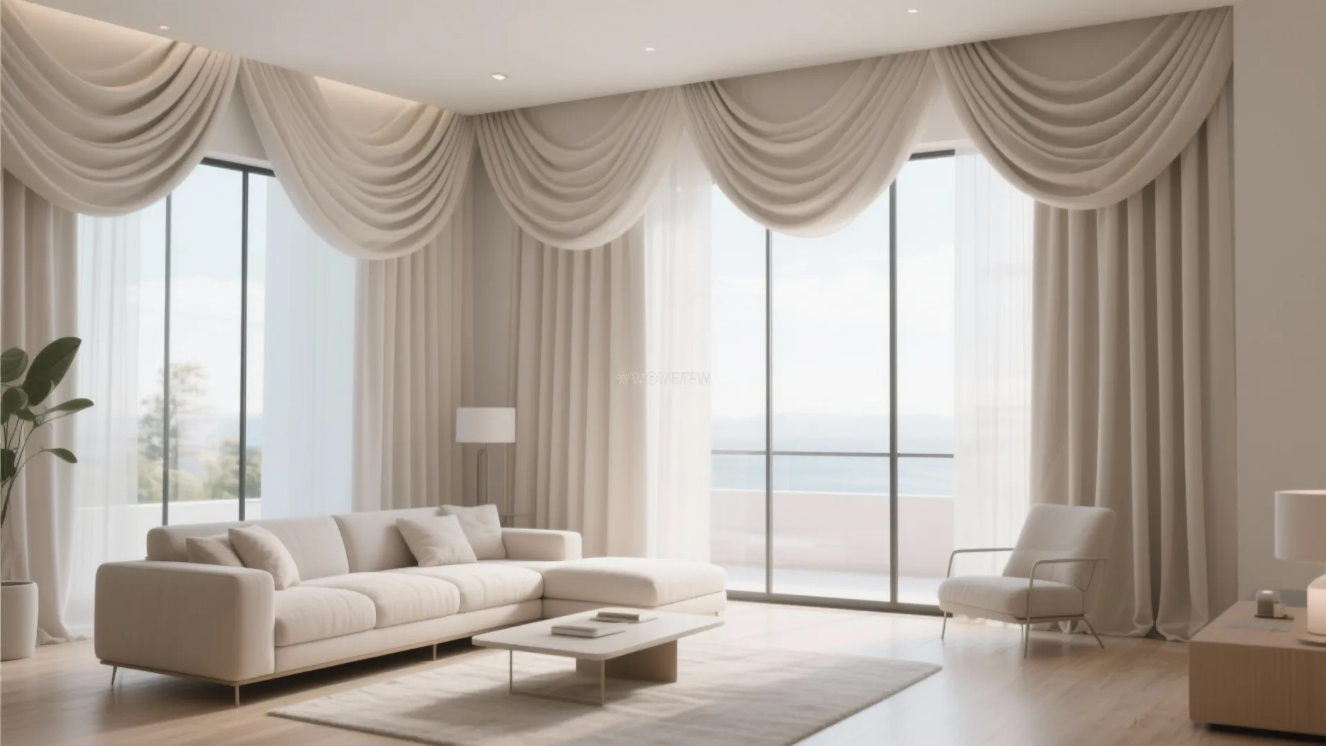 Wave Header Curtains