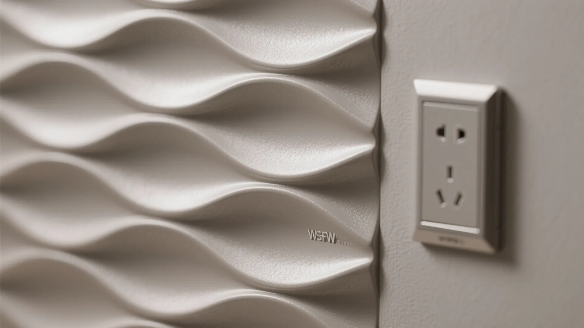 Undulating 3D Panels as a Feature Backsplash